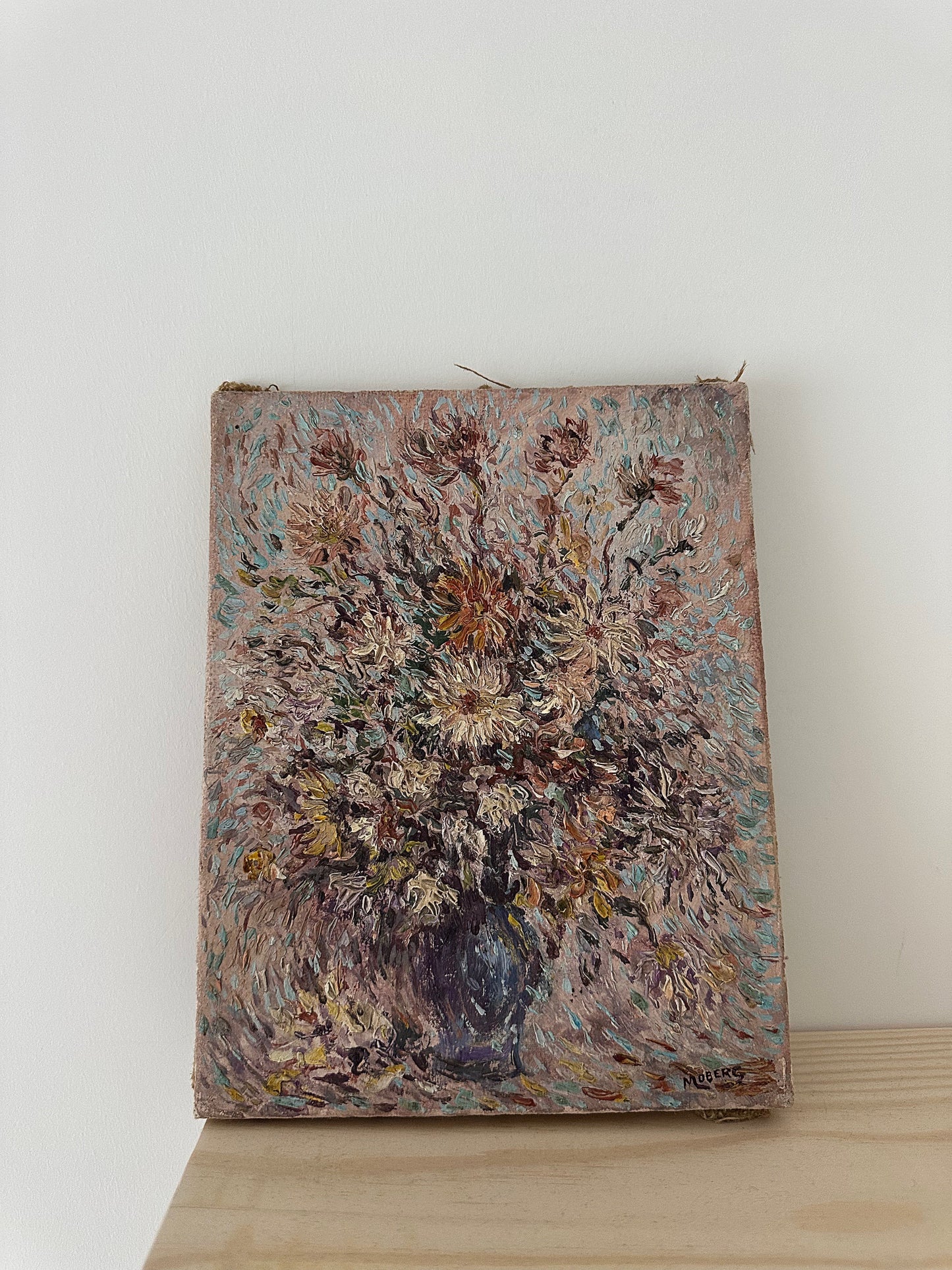 French school 20th C flowers Still life (Signed)