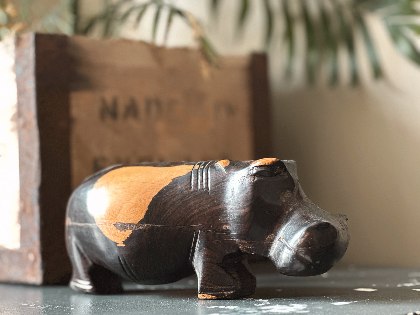 Vintage Hippopotamus Figurine