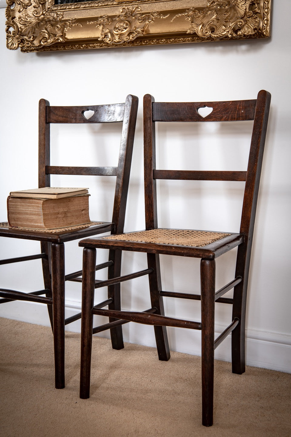 Pair of petite hall, bedroom Chairs